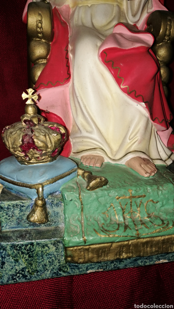 Antig&uuml;edades: ANTIGUA FIGURA ESTUCO - Foto 7