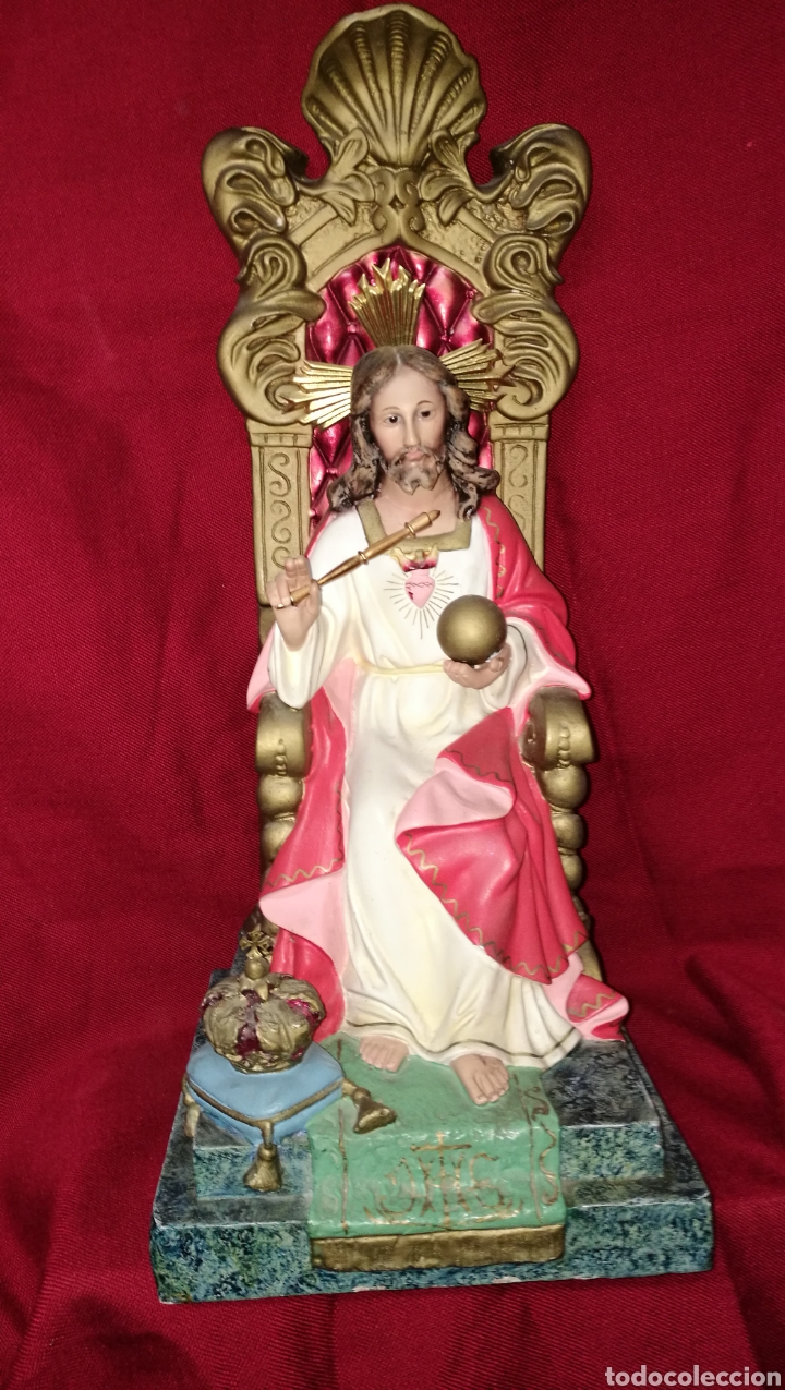 Antig&uuml;edades: ANTIGUA FIGURA ESTUCO - Foto 10