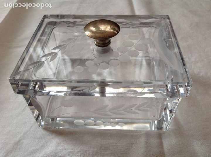 Antig&uuml;edades: Caja de cristal tallado - Foto 1