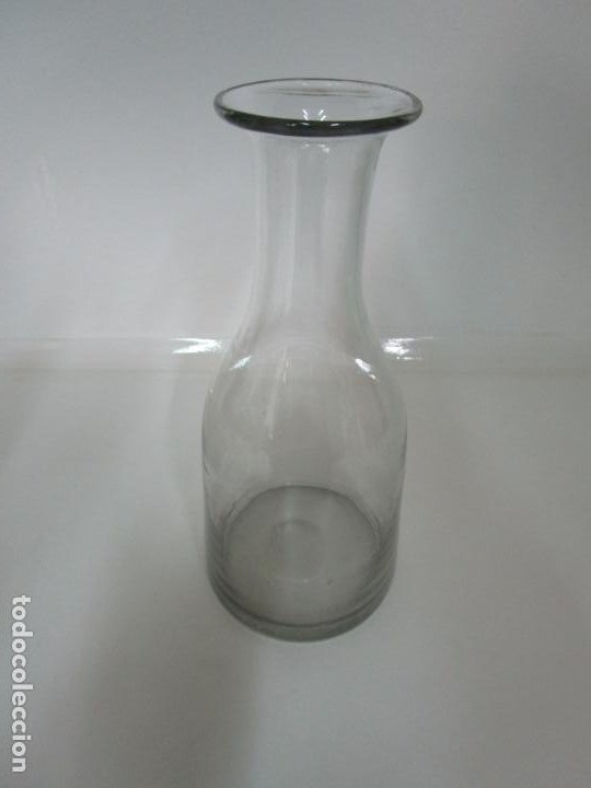 Antigüedades: Antigua Botella - Cristal Soplado Catalán - 28 cm - S. XIX - Foto 2 - 197643023