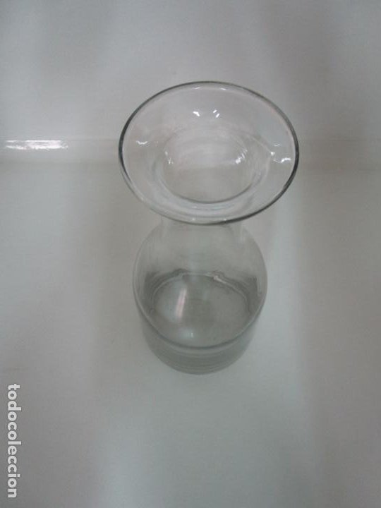 Antigüedades: Antigua Botella - Cristal Soplado Catalán - 28 cm - S. XIX - Foto 4 - 197643023