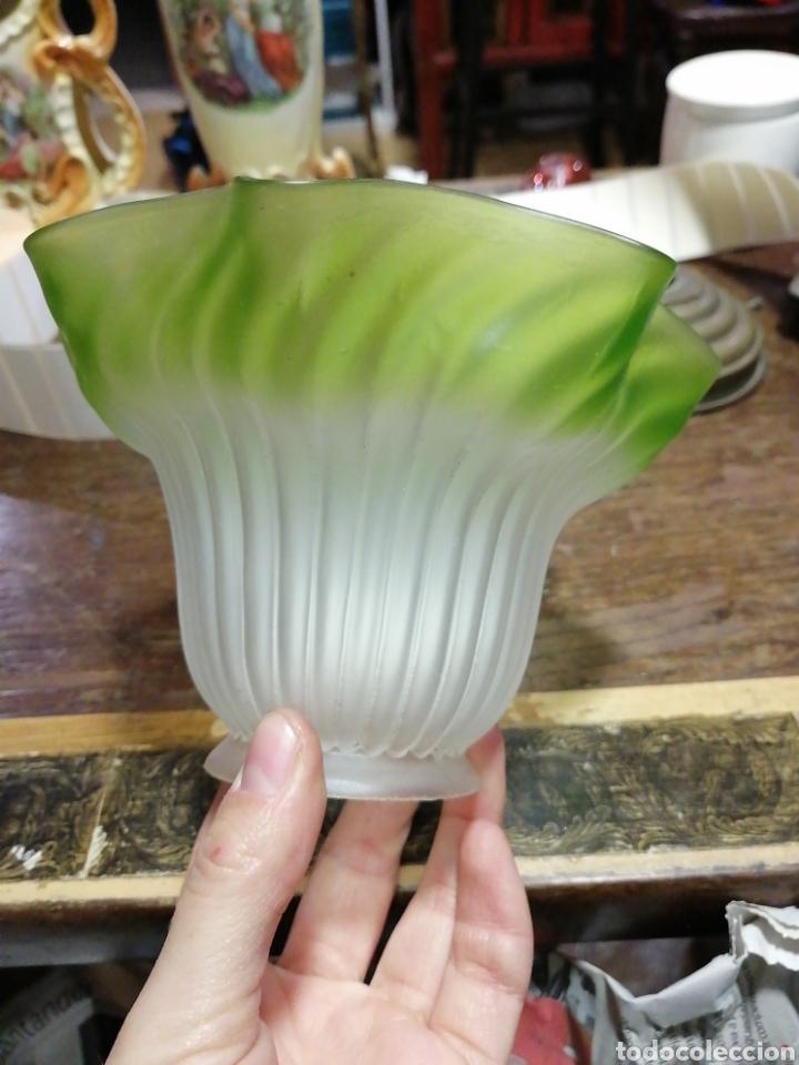 Antig&uuml;edades: Tulipa cristal glas&eacute; - Foto 2