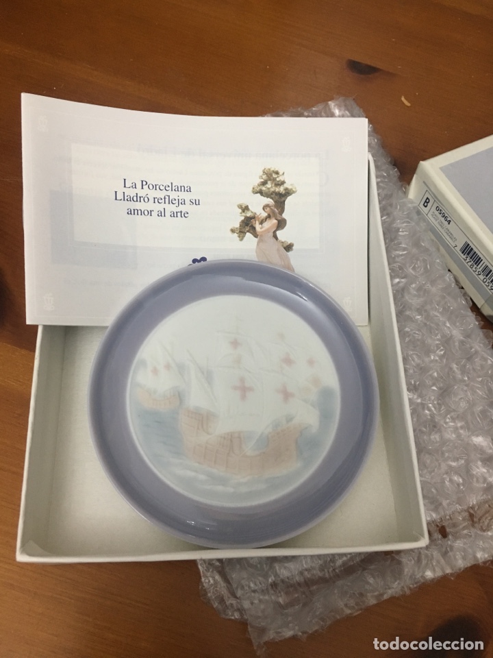 Antig&uuml;edades: Plato tres carabelas porcelana de Lladr&oacute; 05964 - Foto 3