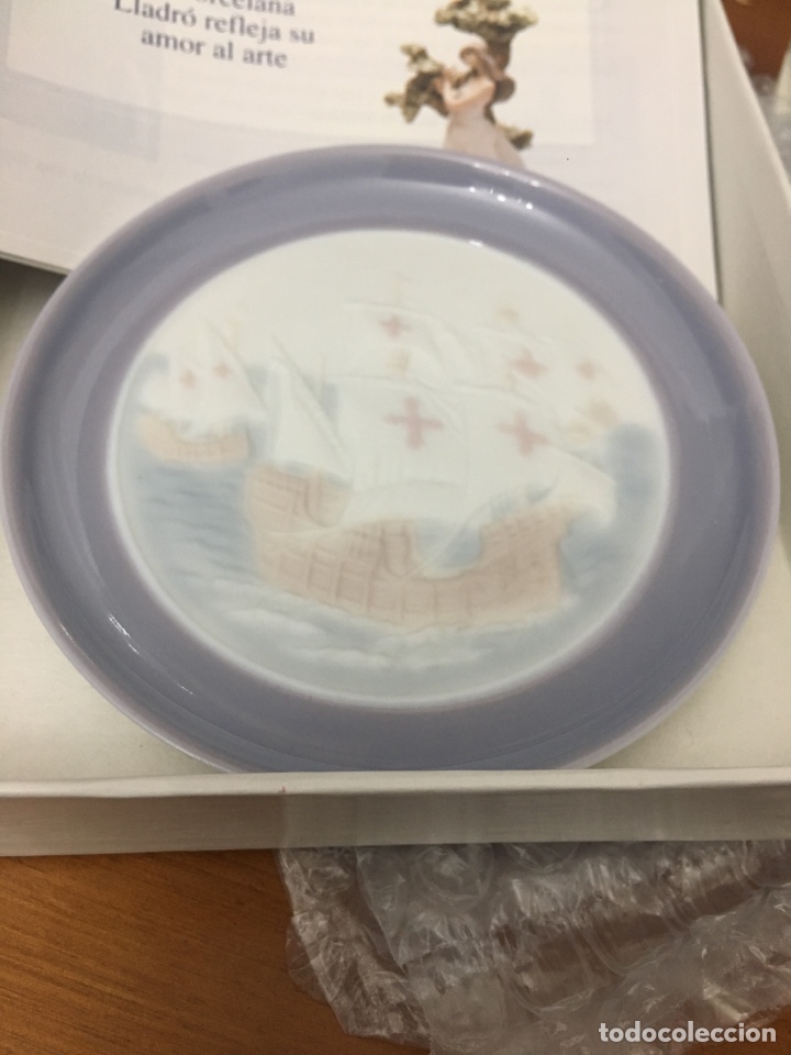 Antig&uuml;edades: Plato tres carabelas porcelana de Lladr&oacute; 05964 - Foto 4