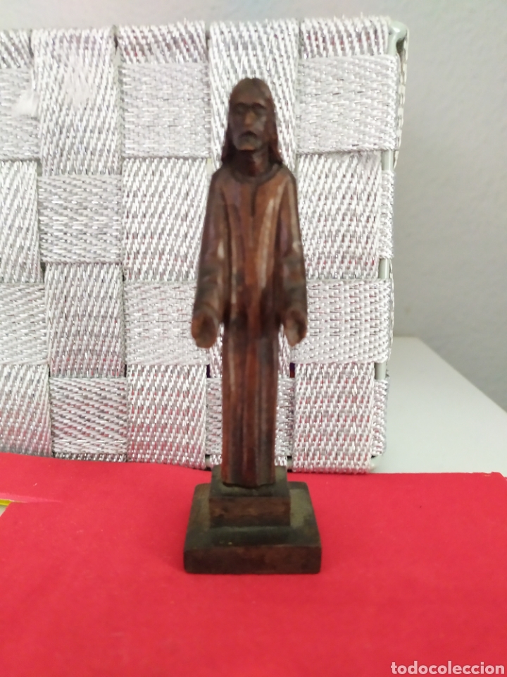 Antig&uuml;edades: Talla de madera de JES&Uacute;S - Foto 1