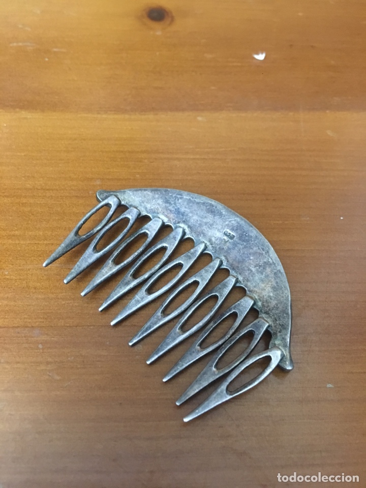 Antig&uuml;edades: Peine de plata 925 - Foto 2