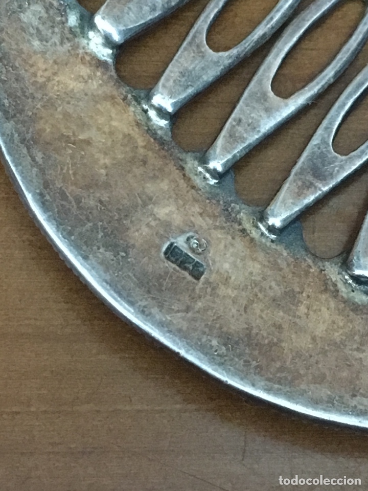 Antig&uuml;edades: Peine de plata 925 - Foto 3