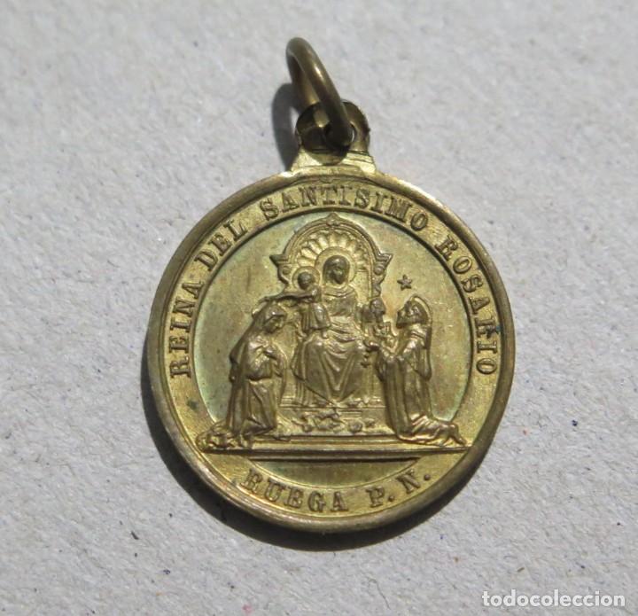 Antig&uuml;edades: MEDALLA REINA DEL SANTISIMO ROSARIO - Foto 1