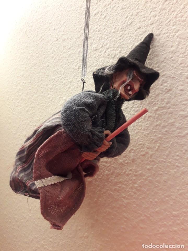 Antig&uuml;edades: BRUJA PARA COLGAR MEDIDA APROXIMADA 38CM - Foto 2