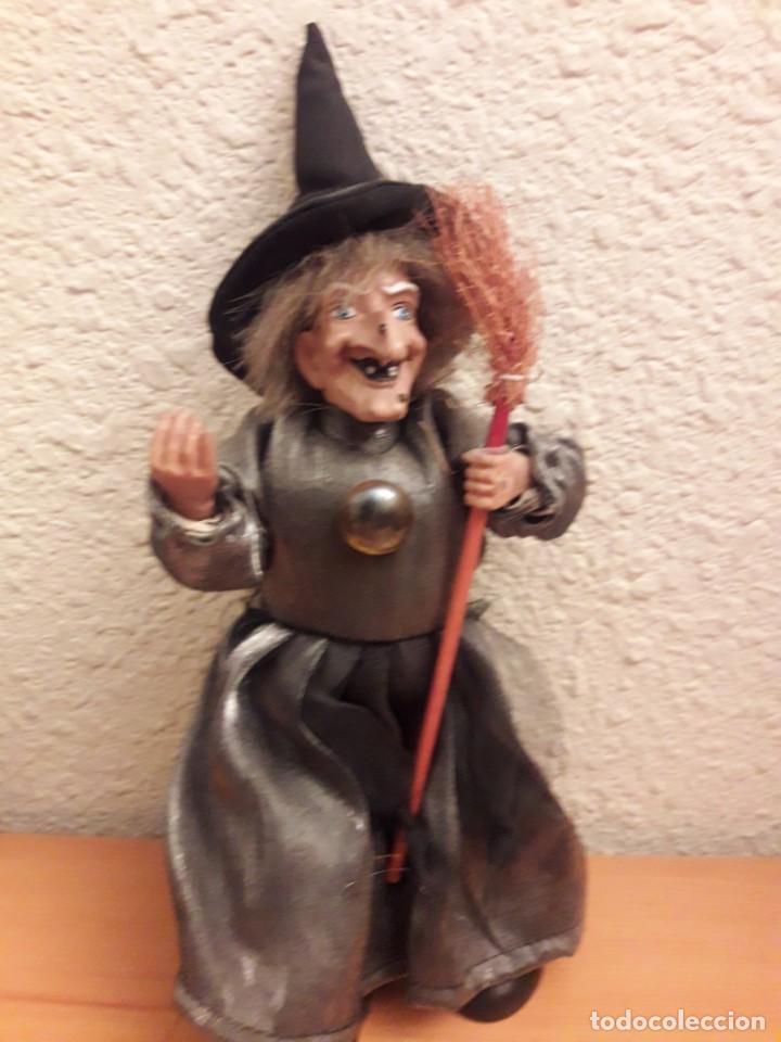 Antig&uuml;edades: BRUJA DE TELA MEDIDA APROXIMADA 25CM - Foto 1