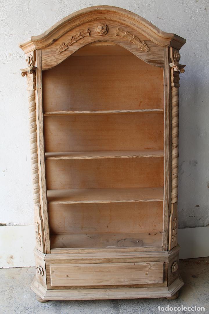 Antig&uuml;edades: vitrina de madera para restaurar - Foto 5