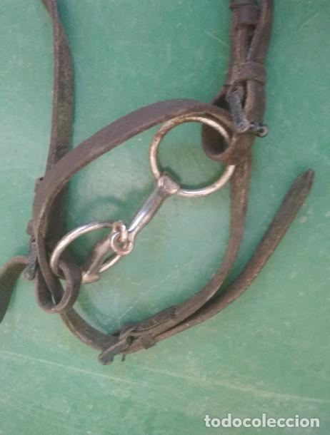Antig&uuml;edades: CABEZAL CON BOCADO PARA CABALLO - Foto 2