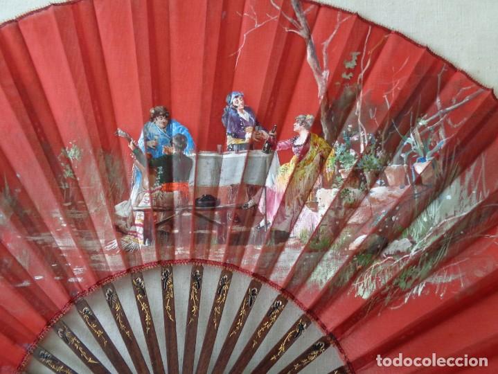 Antig&uuml;edades: GRAN ABANICO EN SEDA - Foto 2