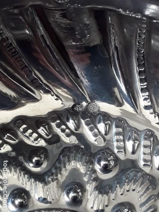 Antig&uuml;edades: CENICERO MONEDA DE PLATA MACIZA - Foto 3