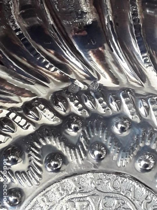 Antig&uuml;edades: CENICERO MONEDA DE PLATA MACIZA - Foto 3