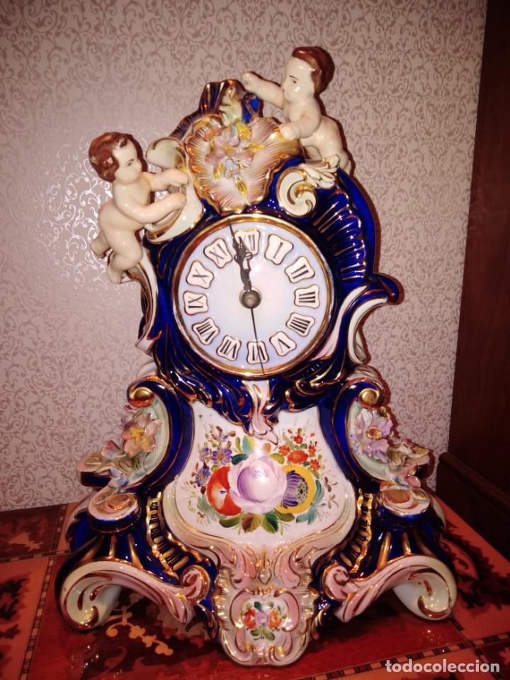 Antig&uuml;edades: Reloj de porcelana - Foto 5