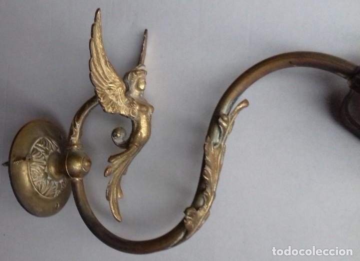 Antig&uuml;edades: Aplique de bronce principios S. XX. - Foto 7