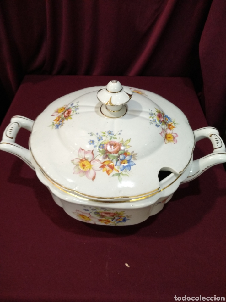 Antig&uuml;edades: Sopera de porcelana IT Santander - Foto 2