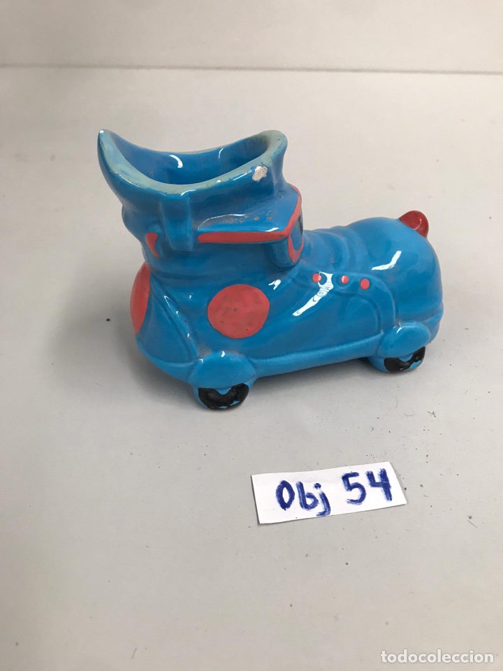 Antig&uuml;edades: Bota coche de porcelana - Foto 1