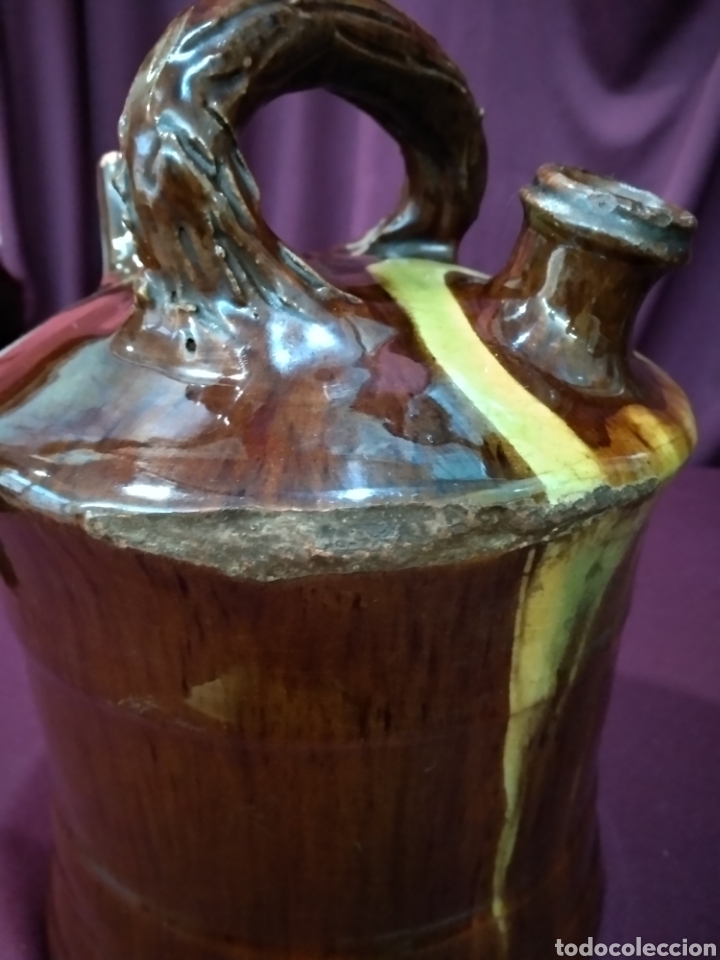 Antig&uuml;edades: Antiguo botijo, c&aacute;ntaro vidriado - Foto 4