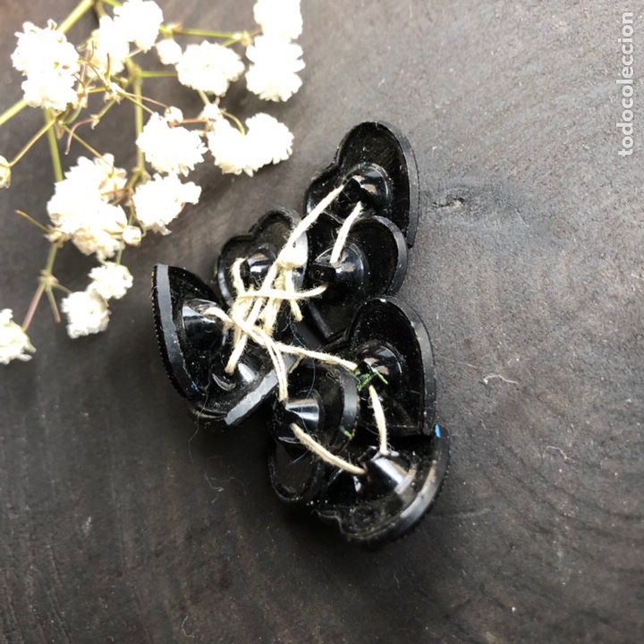 Antig&uuml;edades: 8 preciosos antiguos botones con flores de esmaltes - Foto 7