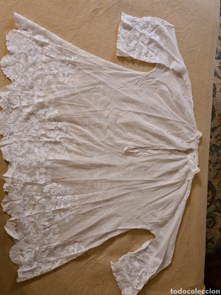 antiguo roquete de lino talla grande - indument - Comprar Outras  antiguidades religiosas no todocoleccion