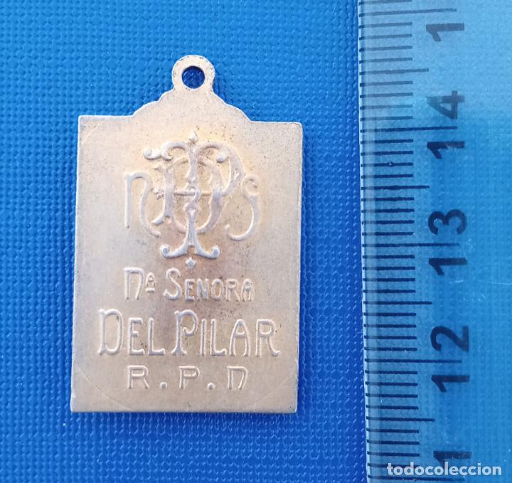 Antig&uuml;edades: MEDALLA NUESTRA SE&Ntilde;ORA DEL PILAR - Foto 2