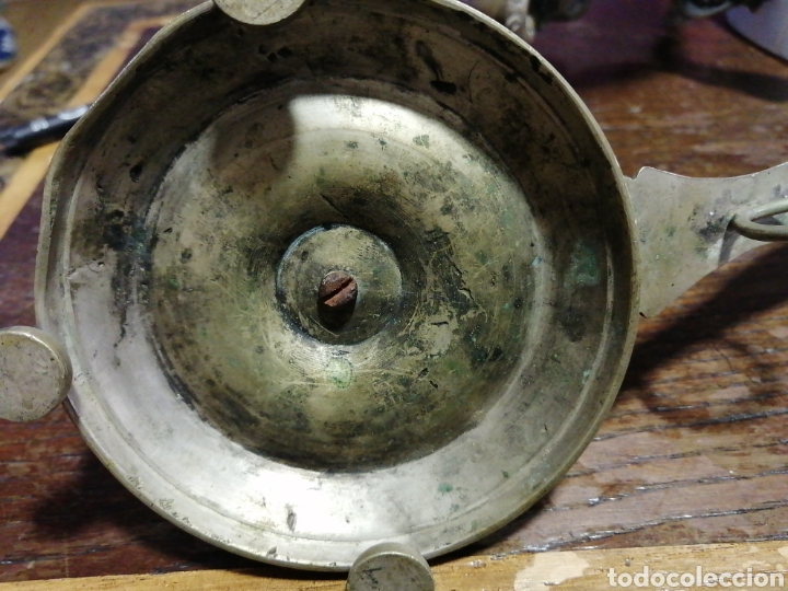 Antig&uuml;edades: Palmatoria bronce grande - Foto 5