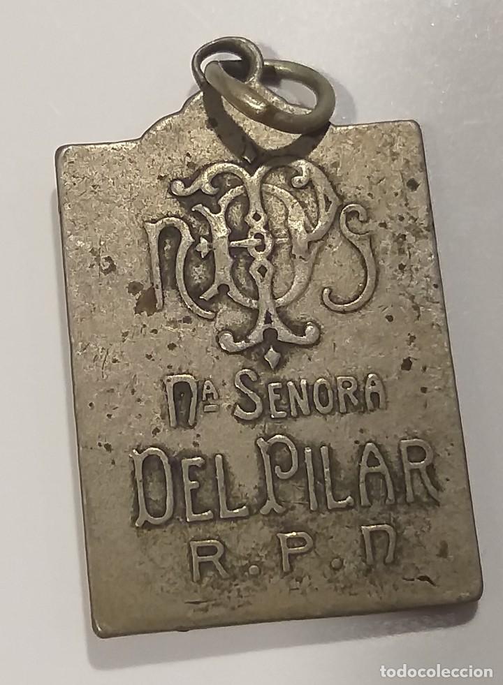 Antig&uuml;edades: MEDALLA NUESTRA SE&Ntilde;ORA DEL PILAR - Foto 2