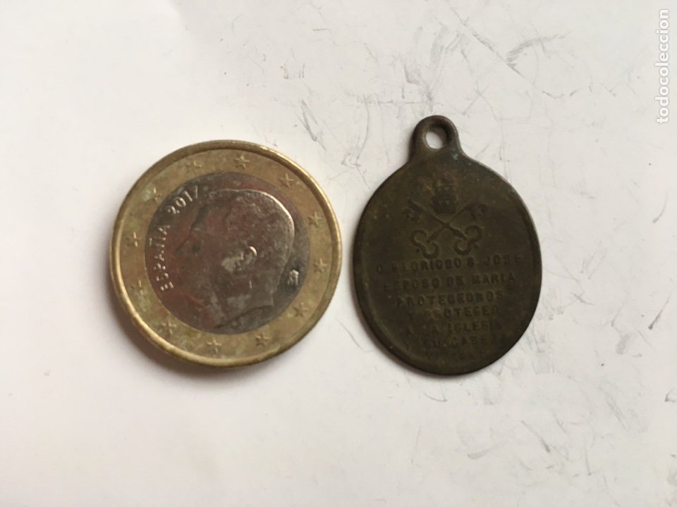 Antig&uuml;edades: MEDALLA. PATRIARCA SAN JOS&Eacute;. - Foto 2