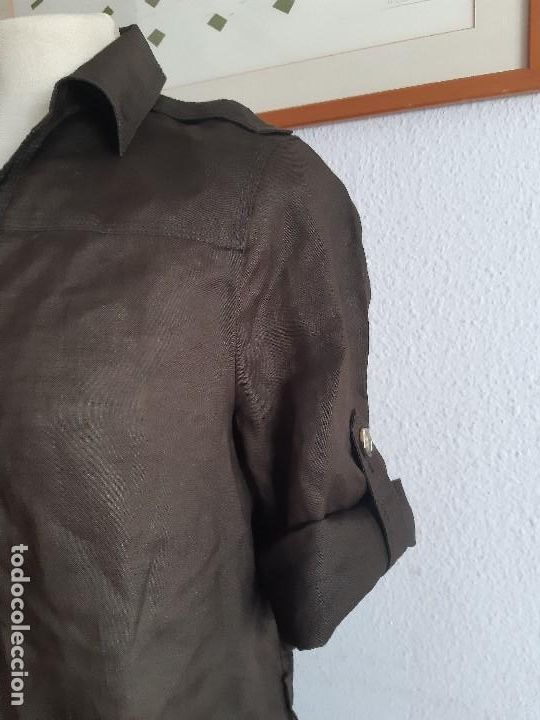 Antig&uuml;edades: BONITO VESTIDO MARRON DE ZARA BASIC. TALLA M. - Foto 3