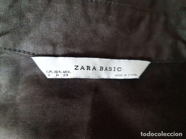 Antig&uuml;edades: BONITO VESTIDO MARRON DE ZARA BASIC. TALLA M. - Foto 7