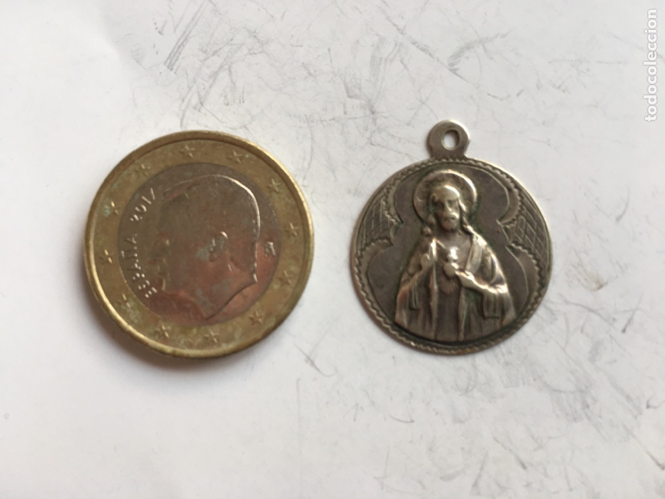 Antig&uuml;edades: MEDALLA. SAGRADO CORAZ&Oacute;N DE JES&Uacute;S. - Foto 1