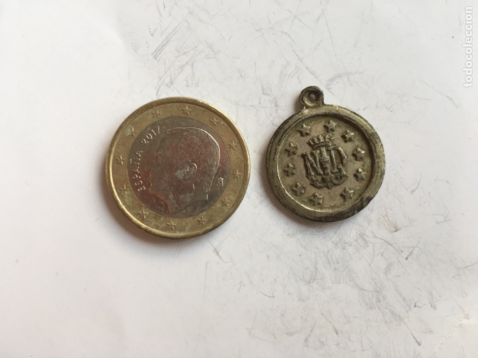 Antig&uuml;edades: MEDALLA. SANT&Iacute;SIMA VIRGEN MAR&Iacute;A / ND. - Foto 2