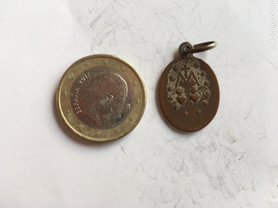 Antig&uuml;edades: MEDALLA. MAR&Iacute;A SIN PECADO CONCEBIDA .. / ANAGRAMA SIN PECADO - Foto 2