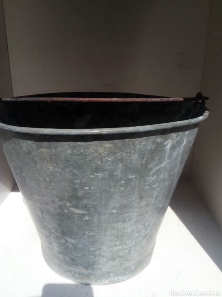 Antig&uuml;edades: Cubo de zinc - Foto 3