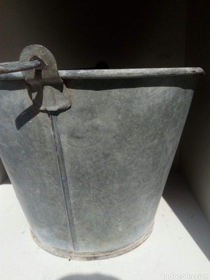 Antig&uuml;edades: Cubo de zinc - Foto 4