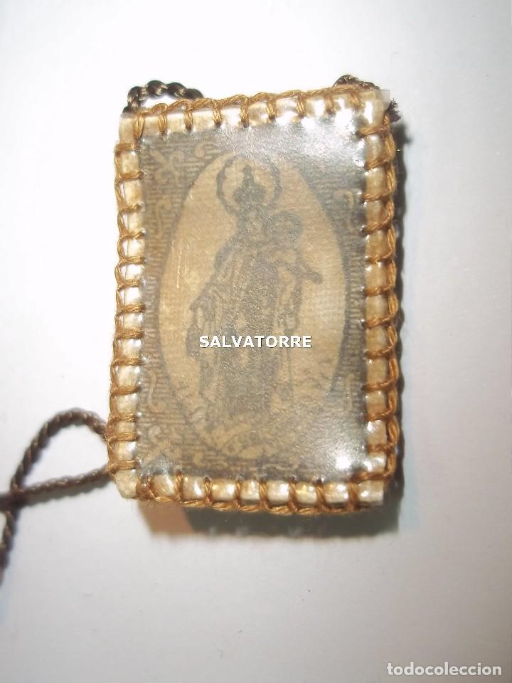 Antig&uuml;edades: ANTIGUO ESCAPULARIO. NUESTRA SE&Ntilde;ORA DEL CARMEN, - Foto 3