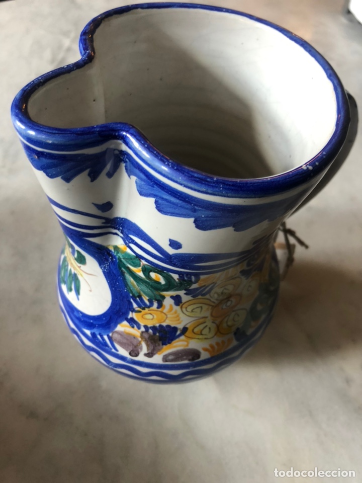 Antig&uuml;edades: Jarra de cer&aacute;mica de Talavera - Foto 5