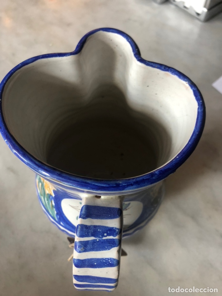 Antig&uuml;edades: Jarra de cer&aacute;mica de Talavera - Foto 6