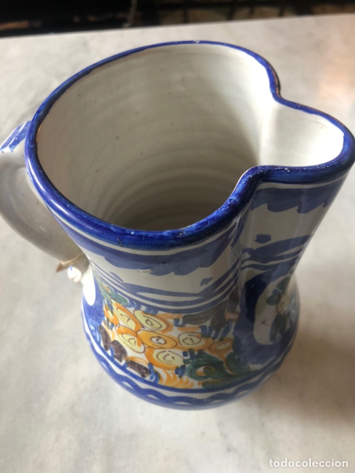 Antig&uuml;edades: Jarra de cer&aacute;mica de Talavera - Foto 7