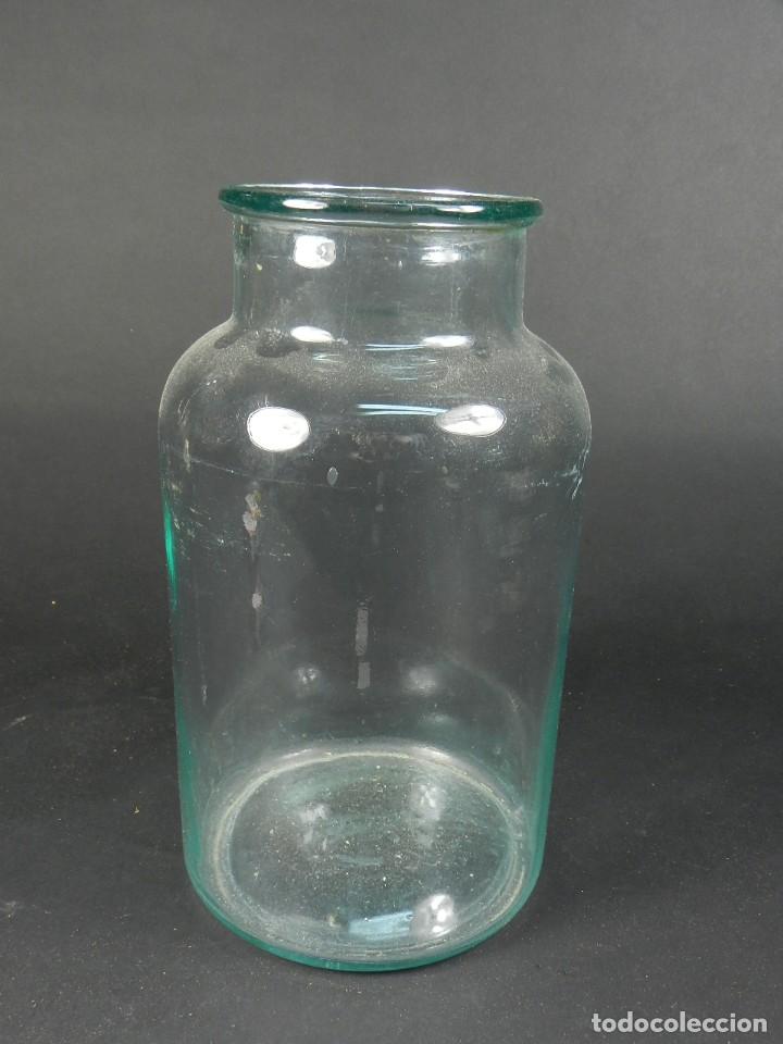 Antiguidades: TARRO DE CRISTAL   ANTIQUE GLASS POT JAR