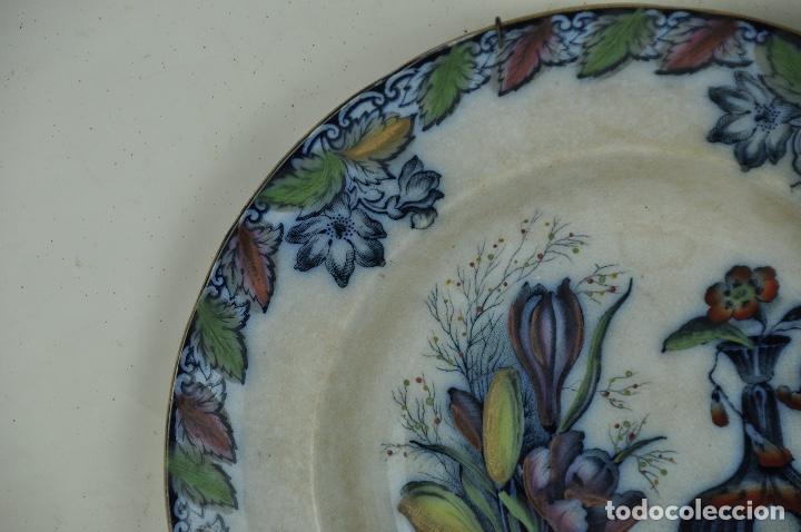 Antig&uuml;edades: Plato Summer Flowers - Foto 4