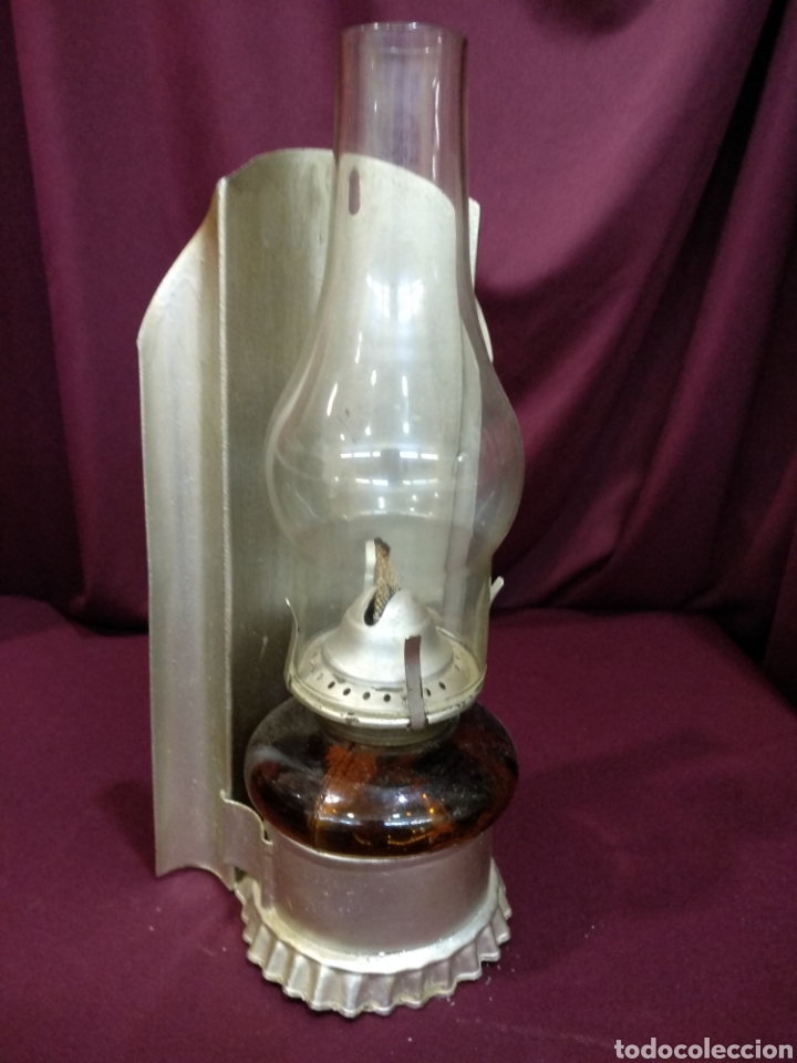 Antig&uuml;edades: Candil o quinqu&eacute; 28,5cm - Foto 1