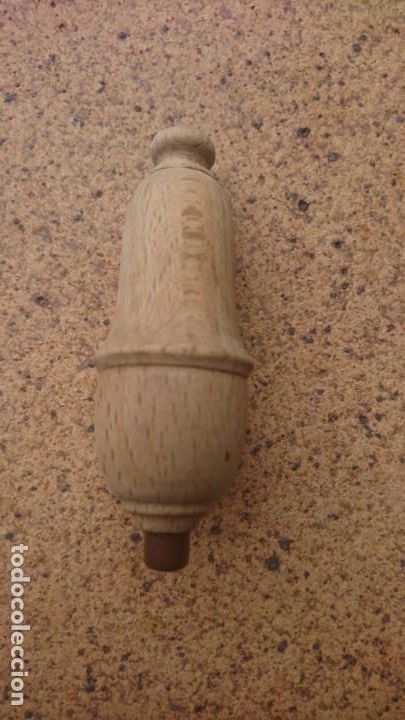 Antig&uuml;edades: Pulsador antiguo madera - Foto 2