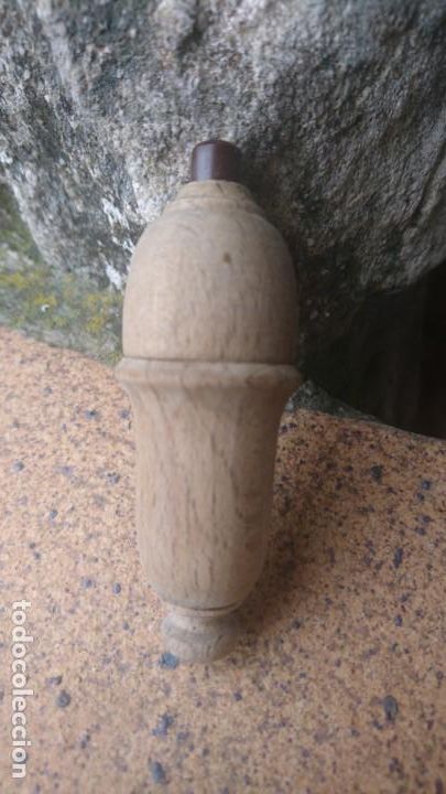Antig&uuml;edades: Pulsador antiguo madera - Foto 4