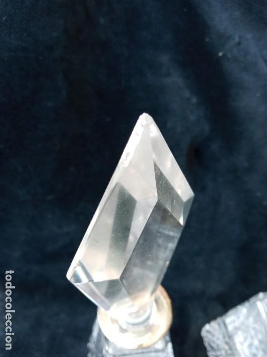 Antig&uuml;edades: Juego de tocador de cristal y plata - Foto 2