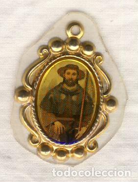 Antiques: SAN ROQUE.- PROTECTOR CONTRA LAS EPIDEMIAS Y PESTES.- 24 x 18 mm.-