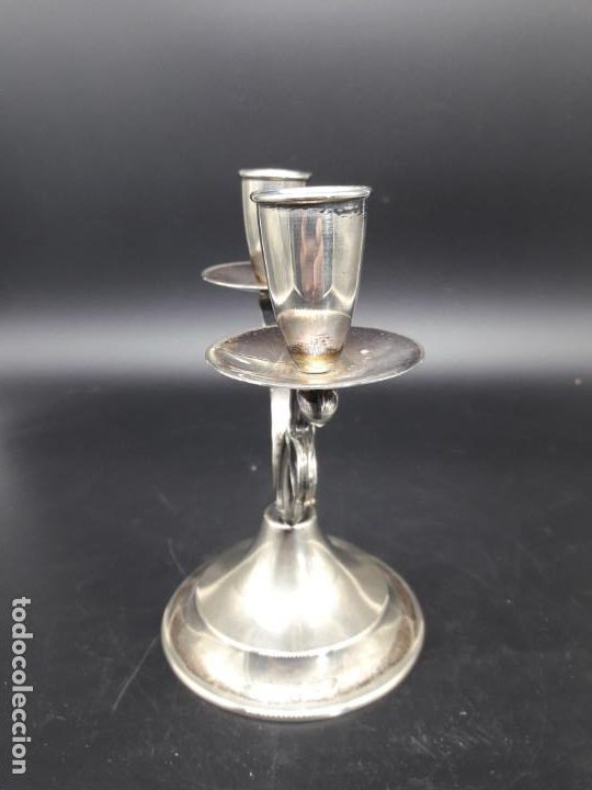 Antig&uuml;edades: Candelabro 2 brazos - Foto 2