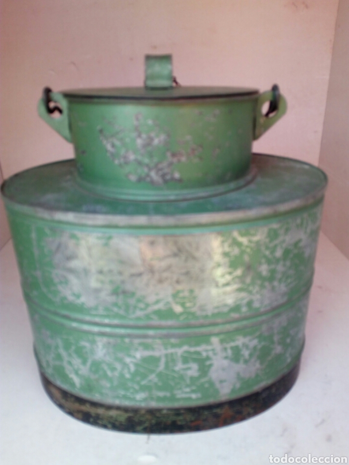 Antig&uuml;edades: Regadera de zinc curiosa y original